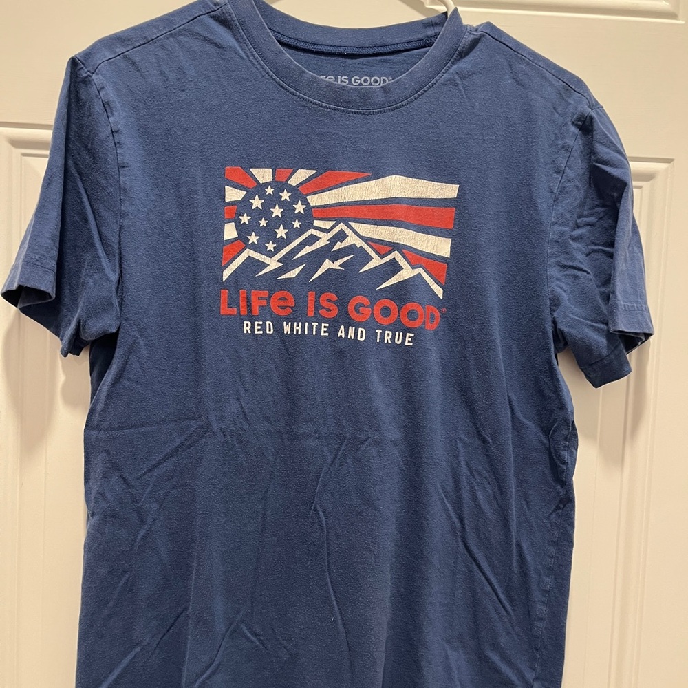 Life is Good Red White & True T-Shirt
